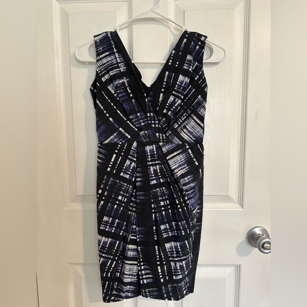 Elegant Black and Blue Women's Dress